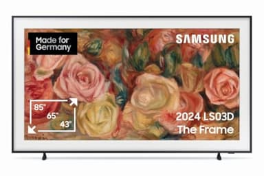 Samsung QLED 4K Fernseher The Frame 43 Zoll, Samsung TV mit mattem Display und austauschbarem Rahmen, Art Mode, Smart TV, GQ43LS03DAUXZG, Deutsches Modell [2024]