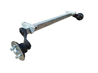 HGW 750 kg Achse für Anhänger - AM: 1000 mm - LK: 4 * 100 - Anhängerachse