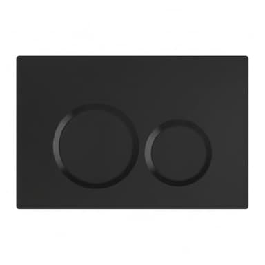 Wunderbad Drückerplatte Schwarz Matt, kompatibel mit Geberit Sigma UP 320, 1 Stück Betätigungsplatte