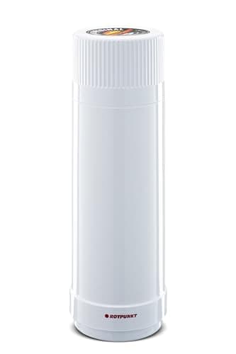 ROTPUNKT Isolierflasche 40 MAX I für heiße u. kalte Getränke I langanhaltender Geschmack - Glaseinsatz I 24 Std heiß 36 Std kalt I BPA frei (Polar, 0,75 l)