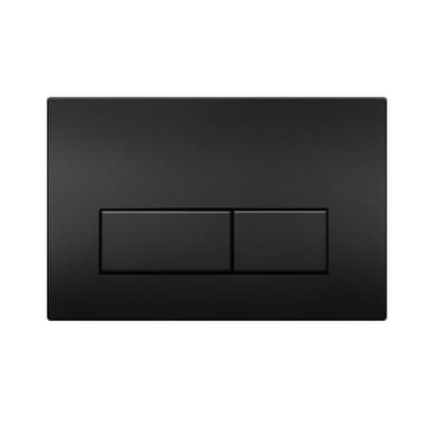 Mendorio WC Drückerplatte, kompatibel mit Geberit Sigma, UP300 & UP320 Serien Betätigungsplatten, Doppelspülung, Plattengröße 245 × 164 mm, ausgestattet mit Spülhebel-Set und Einbaurahmen.(Schwarz)