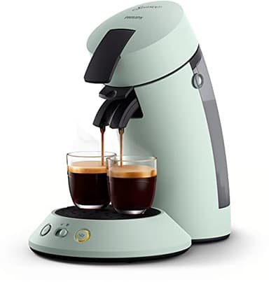 Philips SENSEO Original Plus Kaffeepadmaschine, Kaffeestärkewahl für milden oder starken Kaffee, Kaffee Boost Technologie, aus recyceltem Plastik, mint, (CSA210/20)
