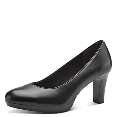 Tamaris Damen Klassische Pumps, Frauen Absatzschuhe,TOUCHit-Fußbett,Businessschuhe,Office,elegant,Absatzschuhe,high Heels,Heels,Black,39 EU
