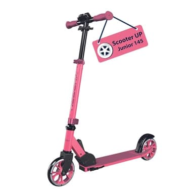 HUDORA Scooter Up 145 Junior - Hochwertiger & sicherer Kinder Roller ab 3 Jahre - Zusammenklappbarer City Roller mit 145 mm Rollen - Höhenjustierbarer Scooter für Jungen & Mädchen bis 60 kg