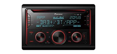 Pioneer FH-S820DAB, 2DIN Autoradio, CD-Tuner mit FM und DAB+, Bluetooth, MP3, USB und AUX-Eingang, RGB – Beleuchtung, Freisprecheinrichtung, 13- Band Equalizer