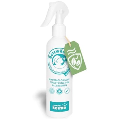Bettwäsche Milben-Spray Sensitiv - 100 % Giftfreie Wirkung für sensible Schlafplätze - Kinder, Allergiker & Haustiere - Milbenspray für Matratzen & Polster - Ohne Duftstoffe