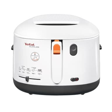Tefal Fritteuse Filtra One – Kompakte und geruchsarme Fritteuse mit Ölfilter, antihaftbeschichtetem Einsatz, leichter Reinigung und spülmaschinengeeignet, perfekt für Pommes, Nuggets & Snacks zuhause