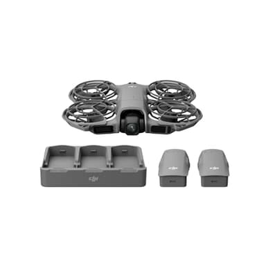 DJI Neo 2 Fly More Combo (nur Drohne), Start und Landung auf der Handfläche, Gestensteuerung, ActiveTrack, Omnidirektionale Hinderniserkennung, Drohne für Einsteiger, 3 Akkus