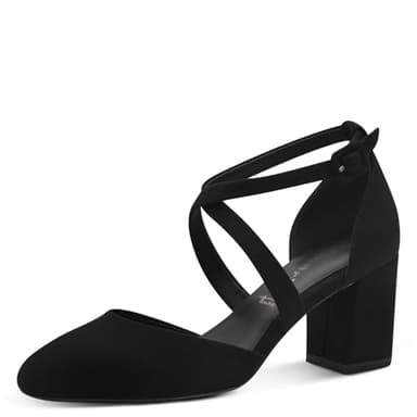 Tamaris Damen Pumps Vegan schwarz 39