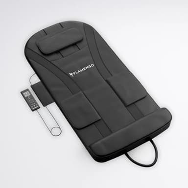 Flamengo® InfraStretch Massagematte - Rückenmassage und Nackenmassagegerät - Infrarot - Massagekissen - Kompressionsmassage - Elektrische Wärmefunktion - Vibration - Air stretch
