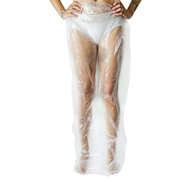 25 x Folie-Hose für Pressotherapie, Lymphdrainage Geräte, Einheitsgröße Hose für Schlankheits-Schlamm und Anticellulitis Wraps