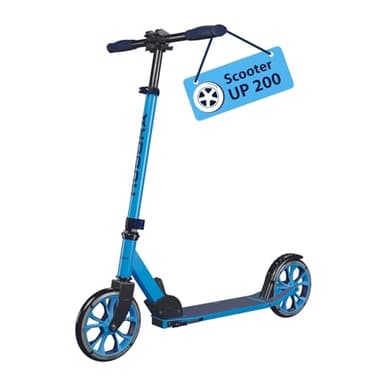 HUDORA Scooter Up 200 - Geräuscharmer Aluminium-Roller für bis zu 100kg - Höhenverstellbarer & zusammenklappbarer Tretroller - Ruckelfreier Kick-Scooter für Kinder/Jugendliche & Erwachsene