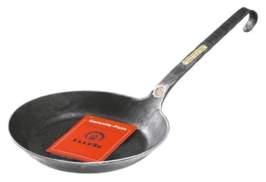 Turk 65530 Eisenpfanne aus einem Stück handgeschmiedet, 30 cm