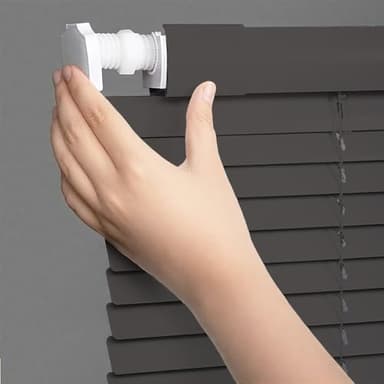 Ohne Bohren Aluminium Jalousie für Fenster, nach Maß innen Verdunkelungsrollo Größen von 20 bis 160 Breit, Sonnenschutz Alu-Jalousien, Lichtschutz Lamellenrollo(Schwarz)