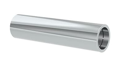 kürzbares doppelwandiges DW Edelstahl Längenelement Ø 160 mm Innen- Ø 210 mm Außendurchmesser/Wanddurchführung 1000mm Länge mit integriertem Wandfutter für Ofenrohre