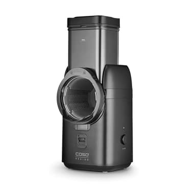 CASO MultiSlicer, Elektrische 5-in-1 Multireibe, Reiben & Raspeln von Obst, Gemüse,Käse & mehr, 5 Einsätze, Safety-Stopp, One-Touch-Bedienung, Kompakt & Kraftvolle 80 Watt