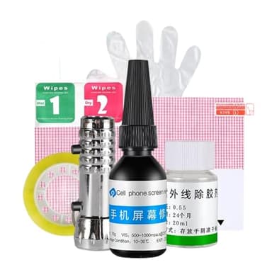 Display Reparatur Set Kratzer Entferner UV Kleber Für Handy Display Füllt Risse Sprünge Smartphone Tablet Smartwatch Macht Kratzer Unsichtbar Für Reparatur Weder Eine Demontage Bildschirms Noch