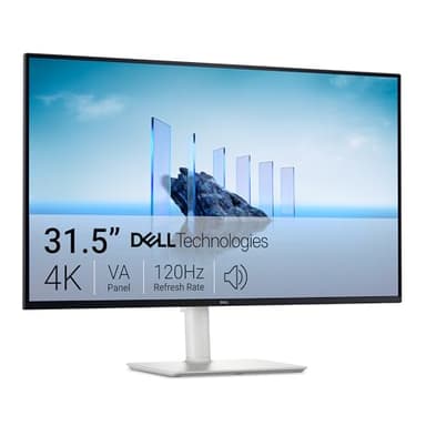 Dell 32 Plus Monitor - S3225QS, 4K UHD (3840x2160), 120Hz, VA, 4ms, AMD FreeSync Premium, 95% DCI-P3, HDR10, Höhenverstellbar, Eingebaute Lautsprecher, DisplayPort, 2 HDMI, 3 Jahre Garantie