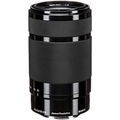 Sony SEL55210 – 55–210mm F4.5–6.3 OSS Zoom-Objektiv (APS-C, Teleobjektiv mit Bildstabilisator, E-Mount, ideal für Reisen, Natur & Sport, kompatibel mit ZV-E10, A6400 & A6700, schwarz)