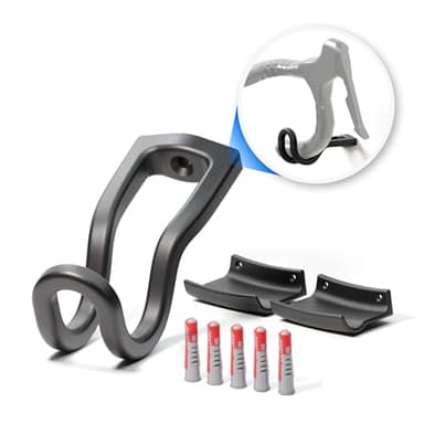 Borgen Fahrrad Wandhalterung - Rennrad Fahrradhalter - Rahmen und Fahrrad schonend bis 18 kg, minimalistisch - Rennrad Wandhalterung horizontal