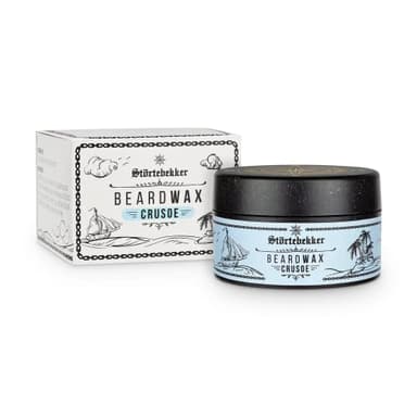 Störtebekker® Premium Beard Wax pflegt den Bart und bringt ihn in Form - 50ml Tiegel 100% kompostierbar - Bartwachs Herren mit angenehmen Duft - Bart Balsam/Bart Wachs - Bartpflege - Made in Germany