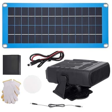 Solarheizung für Gewächshaus, 30 W Solarpanel-Heizungs-Kit für Schuppen, Haustierhaus & Geflügelstall, tragbarer sonnenbetriebener Wärmer mit Überhitzungsschutz für den Innen- und Außenbereich