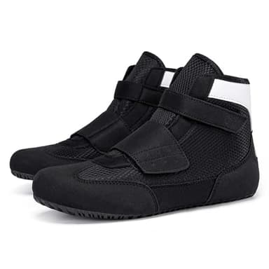 Generisch Robuste Wettkampf-Trainingsschuhe für Jungen im Wrestling Boxstil mit sicherer Passform (Black, 34 Big Kids)