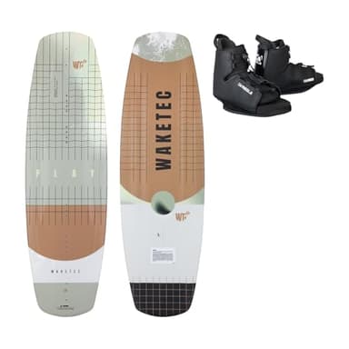 Waketec Wakeboard-Set Play mit Duro Bindung, Package für Anfänger und Fortgeschrittene, leicht zu Fahren, Körpergewicht 40-85 kg, Kinder Erwachsene Einsteiger