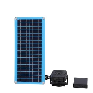 Fockety Solarheizung für Gewächshaus, Schnelle Erwärmung, Solarpanel, Gewächshausheizung, 30 W, Verstellbare Solarbetriebene Heizung mit Monokristallinem Solarpanel für Haustierhaus,