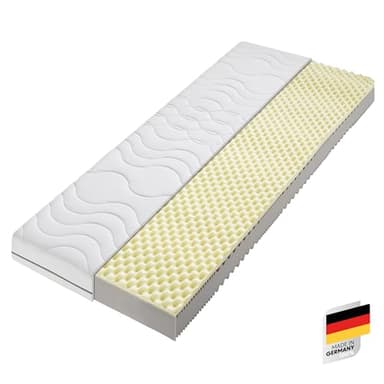 BeCo Matratze 90x200 cm Nightstyle Visko Komfortschaum H2 / Stiftung Warentest GUT getestet/Oeko-TEX Standard 100 / Made in Germany