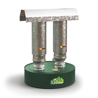 BioGreen Paraffin-Gewächshaus-Heizung WARMAX Power 5 | max. 600 Watt Heizleistung | für Gewächshäuser bis 5 m² | bis zu 3,5 Tage Brenndauer/Füllung