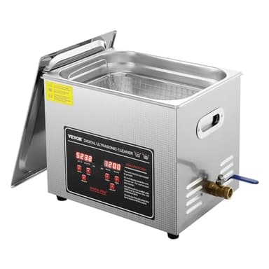 VEVOR Ultraschallreiniger Ultraschallreinigungsgerät 300 W, 10 L Ultraschallreinigungsgerät mit Digitaler Anzeige 0-30 Min, Ultraschallreinigungsgerät für Schmuck Brillen Uhren
