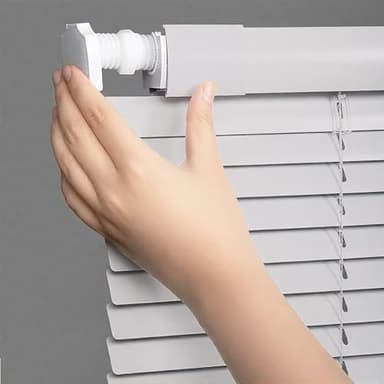 Ohne Bohren Aluminium Jalousie für Fenster, nach Maß innen Verdunkelungsrollo Größen von 20 bis 160 Breit, Sonnenschutz Alu-Jalousien, Lichtschutz Lamellenrollo(Gray)