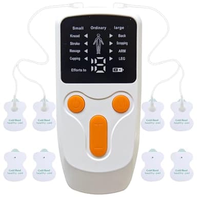 Perioden Simulator Wehen Simulator Reizstromgerät Periodensimulator Gegen Gerät Schmerztherapie Mit 2Verbindungskabel 1Ladegerät 8Elektrodenplatten 1Bedienungsanleitung,Für Schmerzlinderu,Muskelaufbau