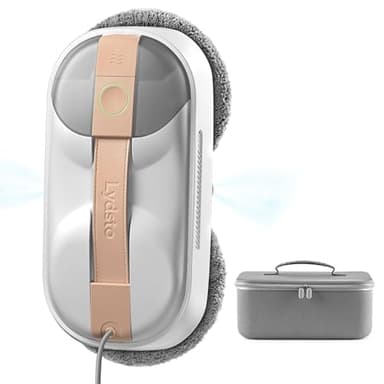 Lydsto WL09 Fensterputzroboter mit Sprühfunktion Automatische Doppel, 6000Pa Elektrischer Fensterreiniger 80ML Tank, Elektrischer Fensterputzer,10x Lappen, Koffer