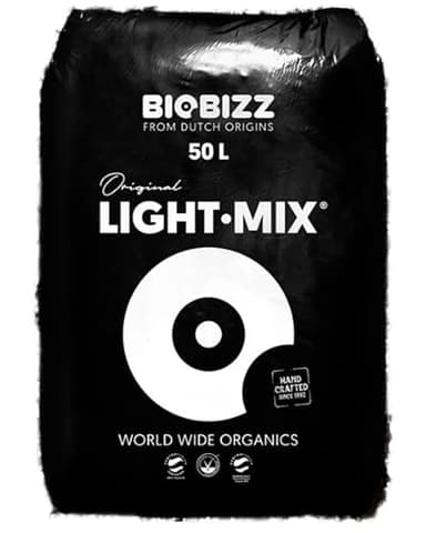 growkingz Biobizz Light Mix 50 Liter Bioizz Light Mix 50l organische Growerde Indoor Outdoor mit kostenlosem Düngeschema