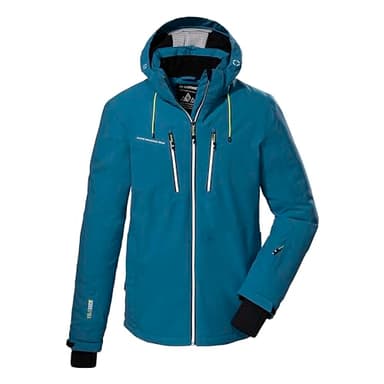 killtec Herren Skijacke/Funktionsjacke mit abzippbarer Kapuze und Schneefang KSW 44 MN SKI JCKT, mittelblau, 4XL, 38698-000