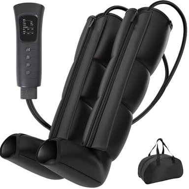 MoCho® Kompressions Beinmassagegerät mit Reisetasche, Kompressionsstiefel, Beinmassage, Recovery Boots, Lymphdrainage Gerät, verbessert Durchblutung, Muskelkater, gegen Wassereinlagerungen