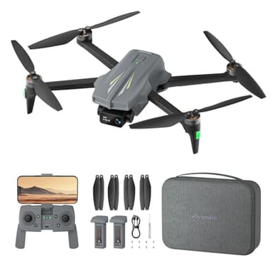 Ameta S20 Drohne mit Kamera 4K, GPS Drone für Kinder und Erwachsene mit Auto Return/ 50 Minuten Flugzeit/Intelligenter Modus/Follow Me/Gestensteuerung, RC Quadrocopter Unter 249g