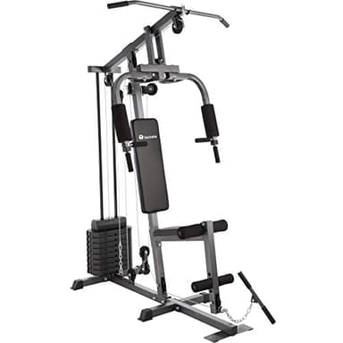TecTake 800546 Kraftstation Fitnessstation Heimtrainer | Butterflymodul | Latzugstange | Beinstreckervorrichtung - Verschiedene Modelle (Typ 1 | No. 402756)