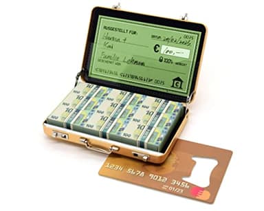 ASVP Shop Geldkoffer zum Geburtstag oder als Verpackung für Gutscheine - Mini Aktenkoffer aus Aluminium mit Schnappverschluss als Hochzeitsgeschenk und Grußkarte - Ideal als Geschenk(Gold)