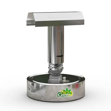 Bio Green Paraffin-Gewächshaus-Heizung WARMAX Power 5 aus Edelstahl | max. 300 Watt | für Gewächshäuser bis 4 m² | max. 7 Tage Brenndauer/Füllung