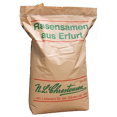 N.L Chrestensen 10kg Rasensamen Sport und Spiel für strapazierfähige Spielflächen, Hausgärten und Rasen-Nachsaat, Samen schnellkeimend, robust und dürreresistent, 300 - 400 qm