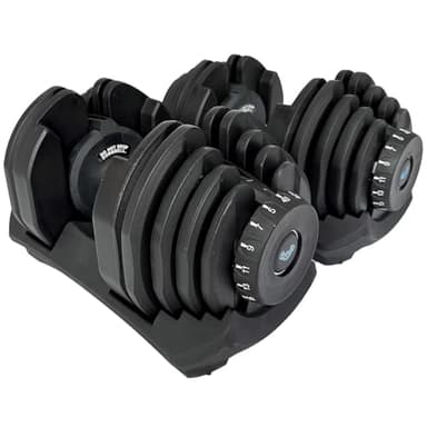 BRAINGAIN 40kg Verstellbare Kurzhanteln Paar, 17 Gewichtsstufen, Smart-Click Technologie für schnelle Gewichtswechsel, Anti-Rutsch-Griff, Verstellbare Hantelscheiben, Platzsparende Fitness Hanteln