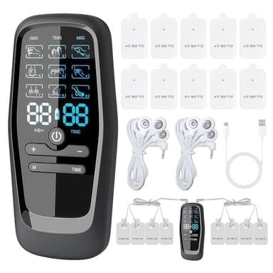 Gerät Schmerztherapie: Perioden Simulator mit Hat 9 Modi und 10 Patches, Wehen Simulator 2 Kanäle Elektrostimulationsgerät, Periodensimulator für Schmerzlinderung, Muskelaufbau, Muskelumschulung