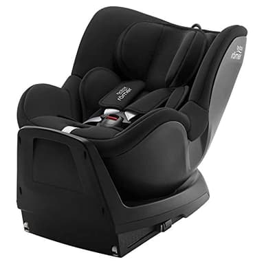 BRITAX RÖMER Reboarder DUALFIX PLUS, inklusive Neugeboreneneinsatz und ISOFIX, für Kinder von 40-105 cm (i-Size), Geburt - 4 Jahre, Space Black
