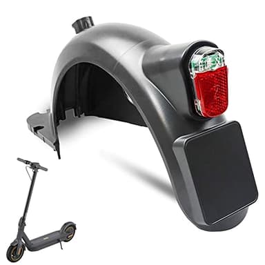 VOLOHAS Hinterer Kotflügel mit Superhelle LED Rückleucht für Segway Ninebot Max G30 / G30LP / G30LE / G30LE Ⅱ / G30D / G30e / G30e ii Elektroroller mit Hook, Rücklicht, leerem Nummernschild