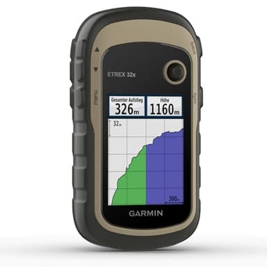 Garmin eTrex 32x – GPS-Outdoor-Navi, 2,2“ Farbdisplay, Barometer, Kompass, vorinstallierte Karte, ANT+