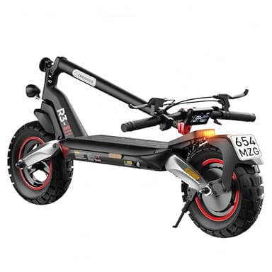 E Scooter with Road Approval, 10 Inch Off-Road Tyres, 500 W Motor, Max 80-100 km Range, Comfortable Damping & Indicator (EMark), App Control, E Scooter for Adults