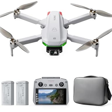 GPS Drohne mit Kamera EIS 4K für Erwachsene, mit Bildschirm auf Controller, 70 Minuten Flugzeit, 10 KM FPV Übertragung, AI Orbit Modus, Follow-Me/autom, für Anfänger Spielzeug Geschenke, unter 249 g